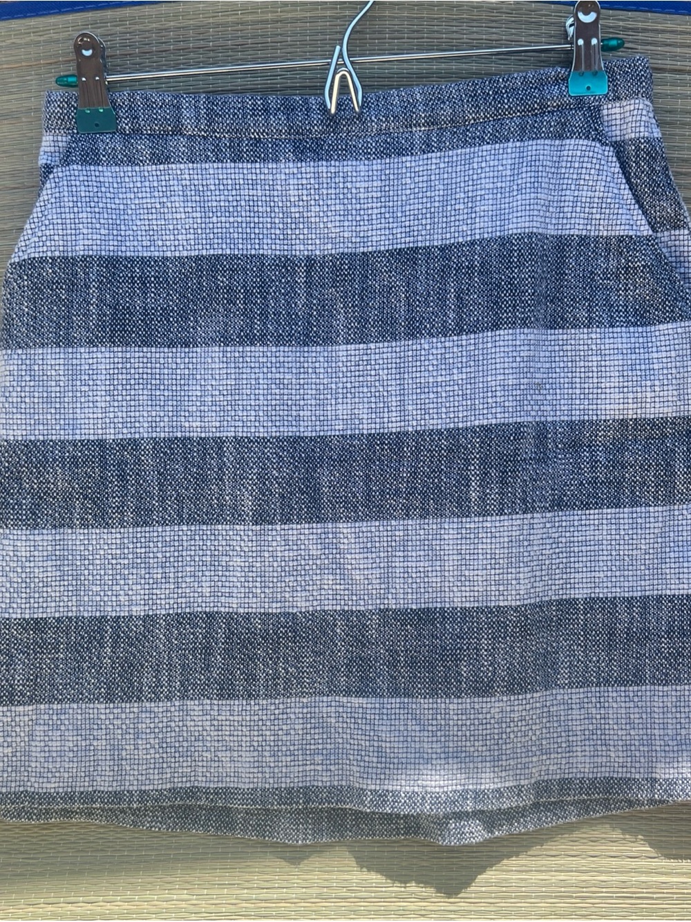 a new day Black and White Striped Mini Skirt